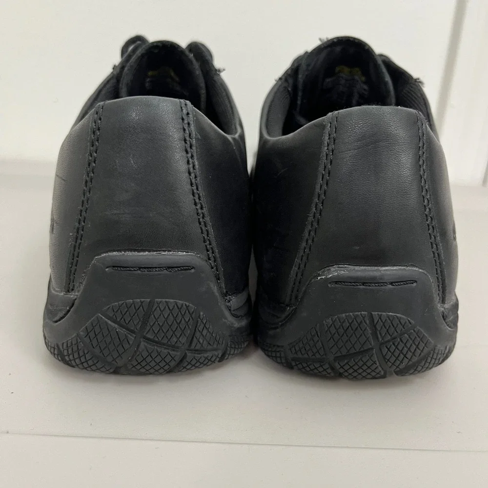 Keen Kanteen Oxford Shoes Mens 10.5 Black Leather Slip Resistant Work Service
